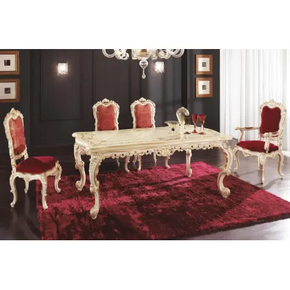 Zdjęcie Prestiżowy stół obiadowy w stylu antycznym do salonu - Morello Gianpaolo