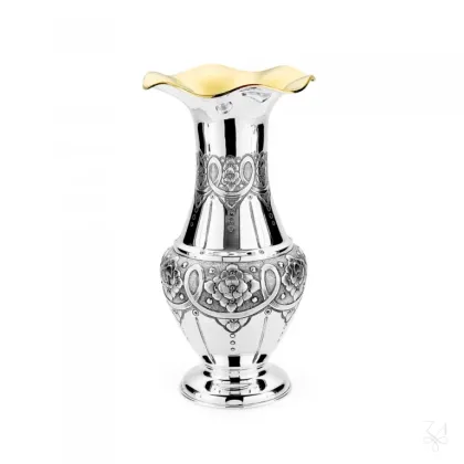 Picture Beautiful silver Poppy 2015 vase with unique decoration - Zaramella Argenti