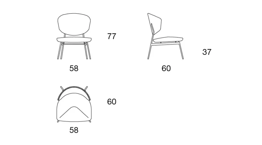 obrazek 5 Ciekawe krzesło do salonu w stylu minimalistycznym