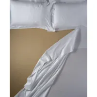 Picture Beautiful Caramel sheet made of cotton satin