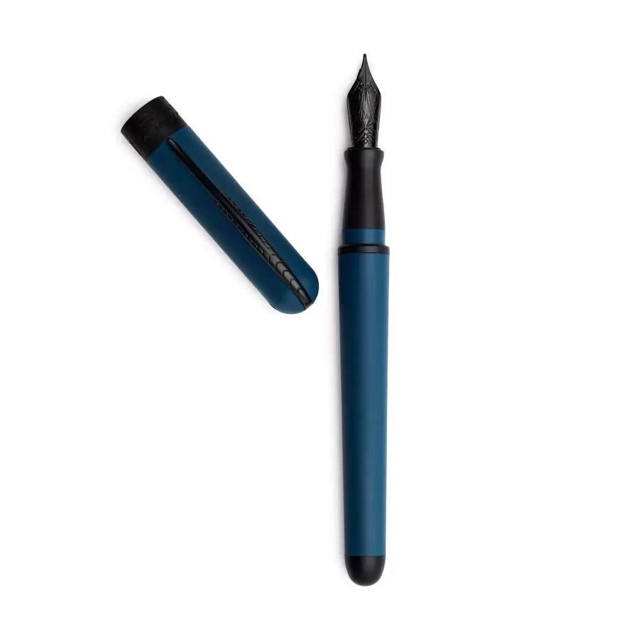 obrazek 2 Eleganckie włoskie pióro wieczne Avatar Ur - Glossy Palladium Lapis Blue EF