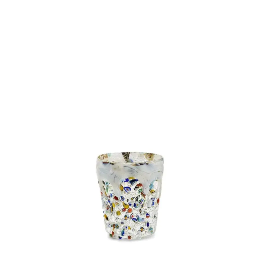 obrazek 1 Kolorowy komplet 6 szklanek likierowych z Wenecji (7 cm)