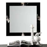 Picture Elegant square wall mirror made of wood for an interesting interior – Arcahorn