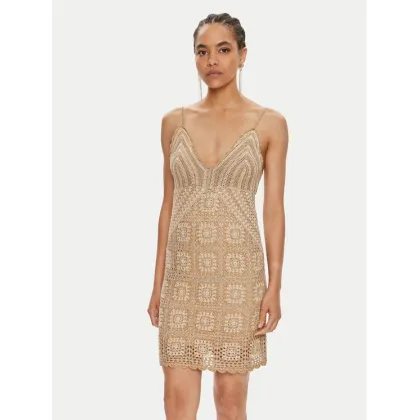 Zdjęcie TWINSET Sukienka dzianinowa 241TT3312 Beżowy Slim Fit