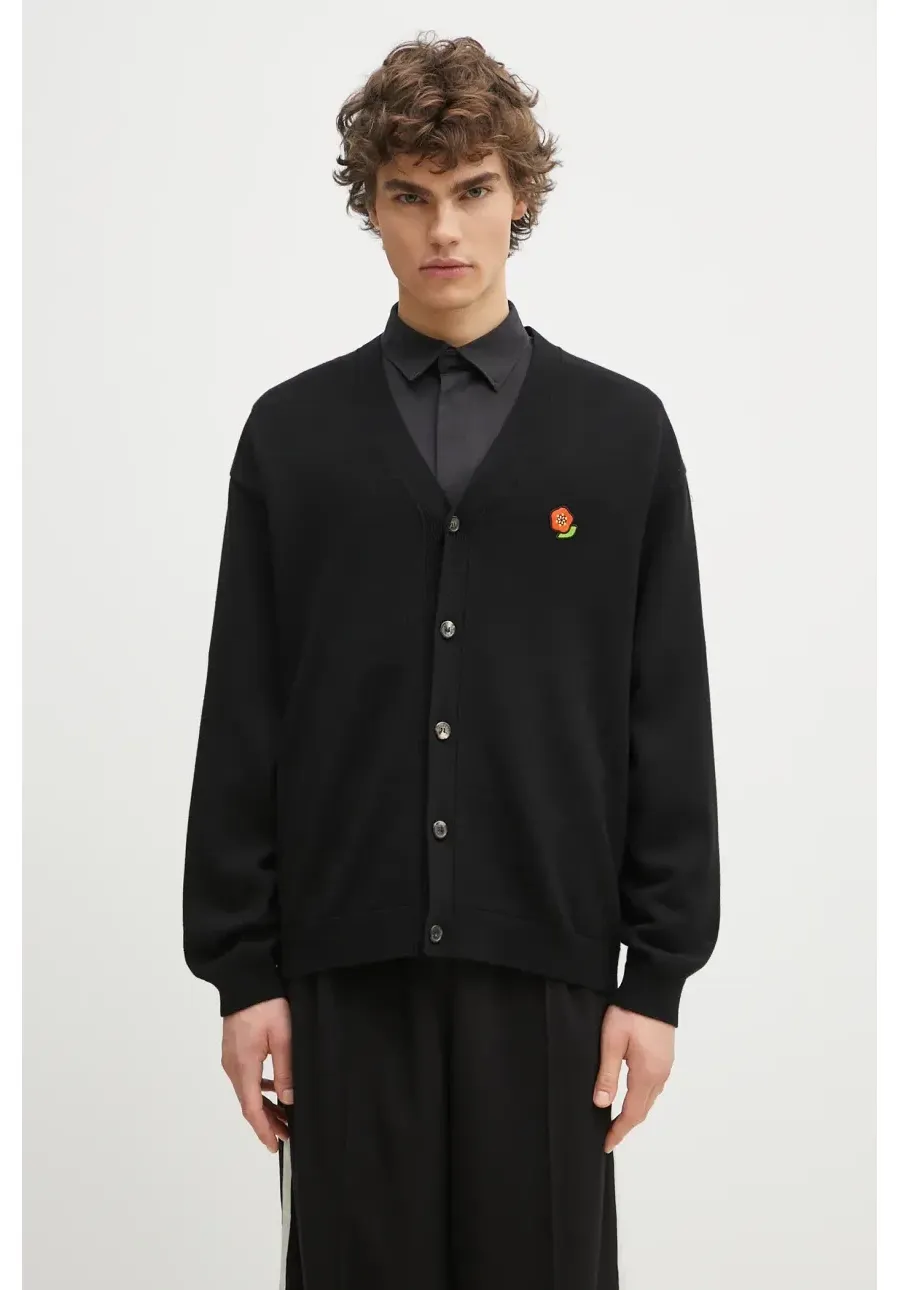 obrazek 1 Kenzo kardigan wełniany Pop męski kolor czarny FF55CA7263LB.99J