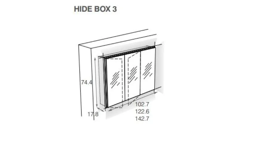 obrazek 2 Szafka lustrzana Hide Box do łazienki