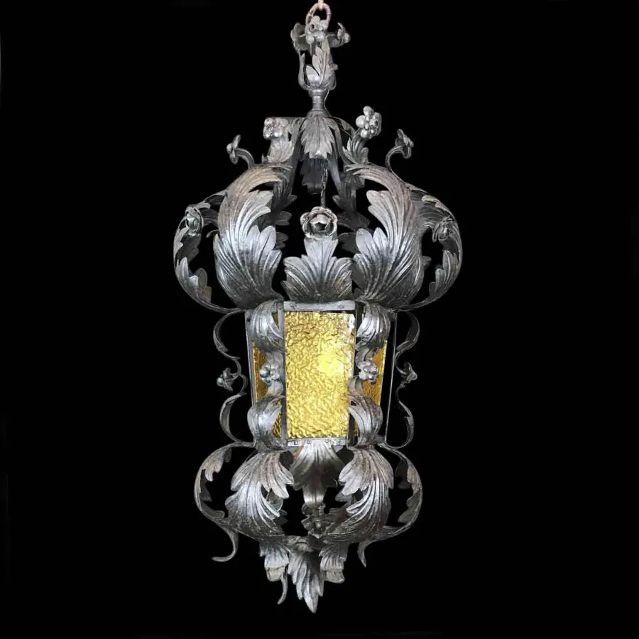 obrazek 9 Vintage żelazna latarnia wytłoczona z portyku wykonana ręcznie