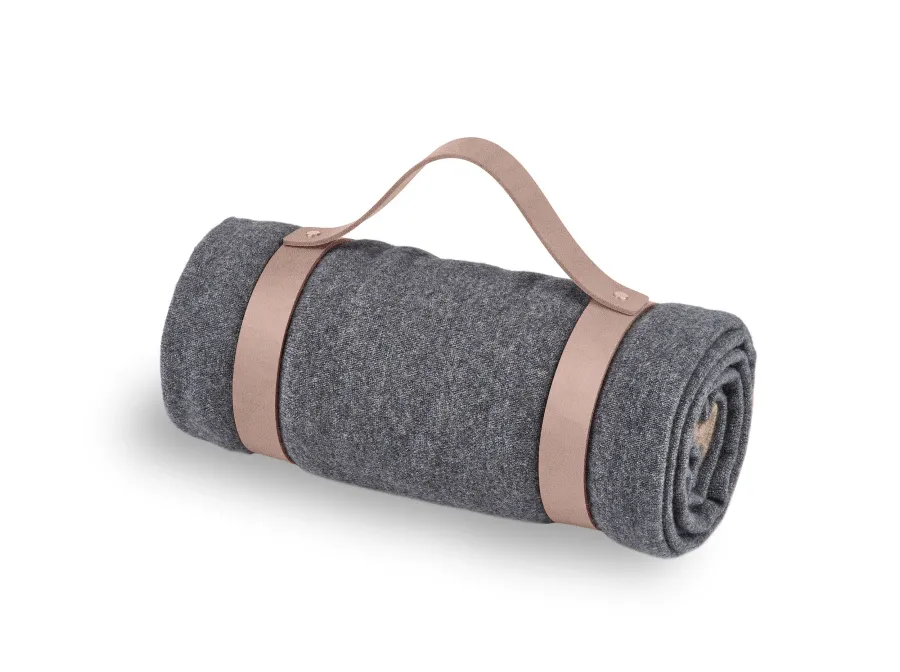 obrazek 1 Skórzany pas do koca w kolorze pudrowego różu