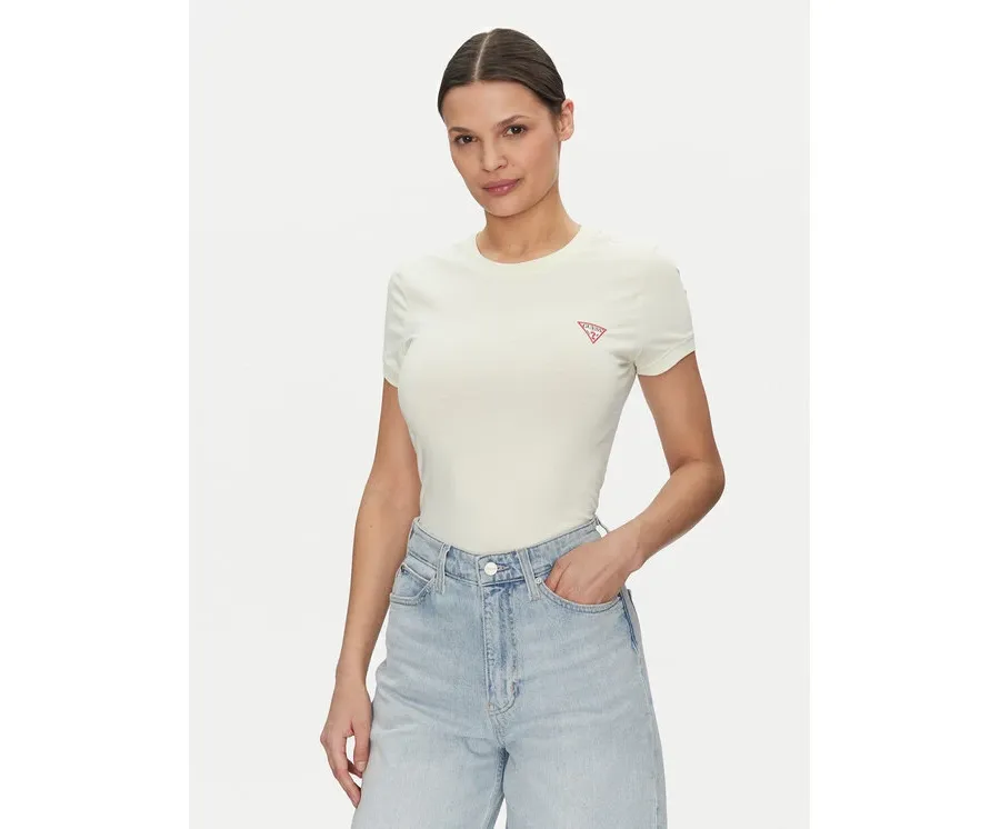 obrazek 1 Guess T-Shirt W2YI44 J1314 Żółty Slim Fit