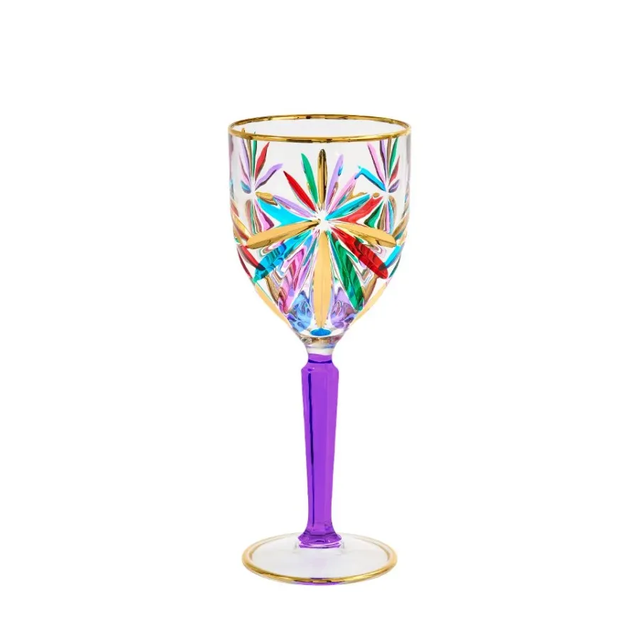 obrazek 1 Kolorowy komplet 6 kieliszków do degustacji wina (230 ml)