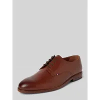 Zdjęcie Buty derby skórzane z detalem z logo model ‘THUNIT’