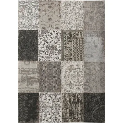 Zdjęcie Prestiżowy czarno biały dywan patchwork - BLACK & WHITE 8101
