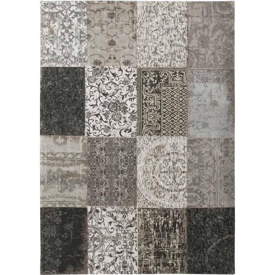 obrazek 1 Prestiżowy czarno biały dywan patchwork - BLACK & WHITE 8101