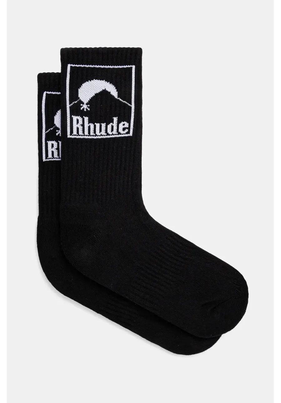 obrazek 1 RHUDE skarpetki Moonlight Badge męskie kolor czarny RHPS25SO06117