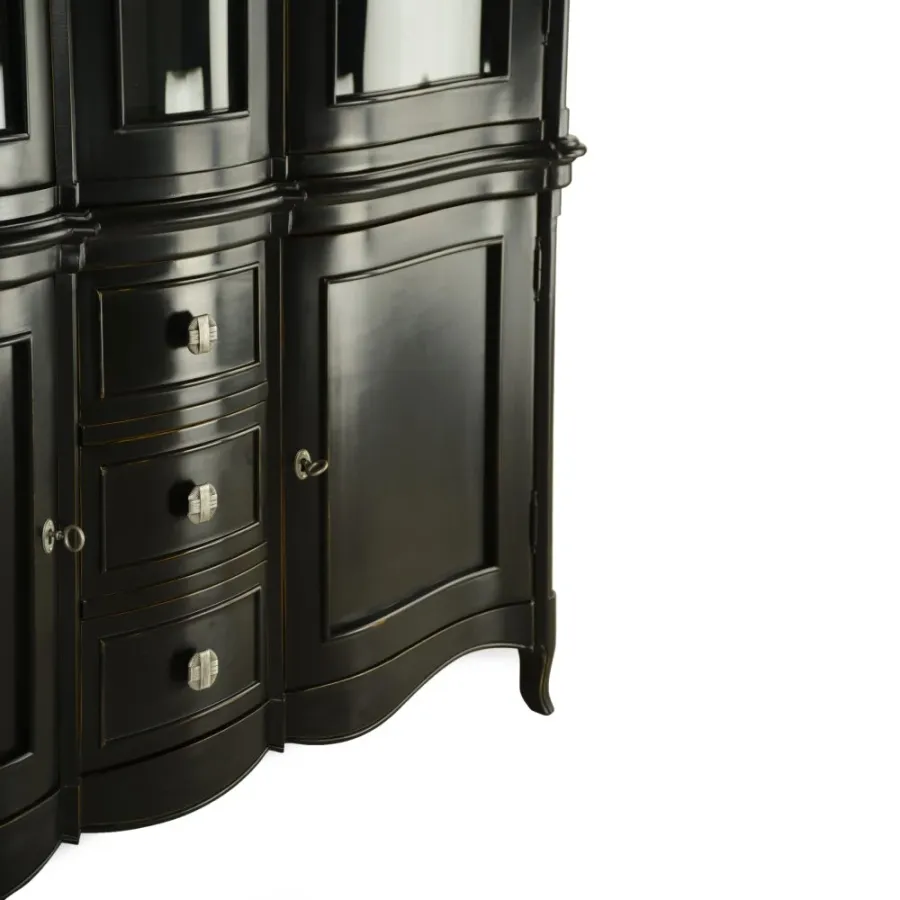 obrazek 2 Witryna z litego drewna prosto z włoch  H.215xL.153xP.48 cm