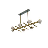 Zdjęcie 7-punktowa pozioma lampa wisząca H.80xL.155xP.59 cm