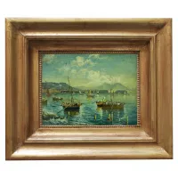 Zdjęcie Włoski obraz z motywem morza 18x24 cm - Luigi Basile