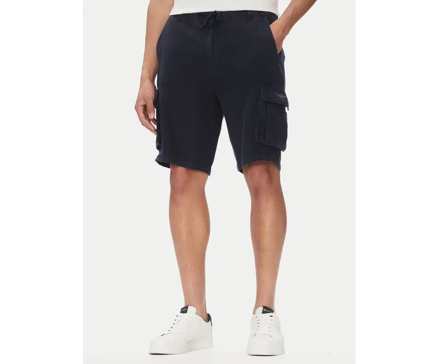 obrazek 1 Aeronautica Militare Szorty materiałowe 251BE254CT3508 Granatowy Regular Fit