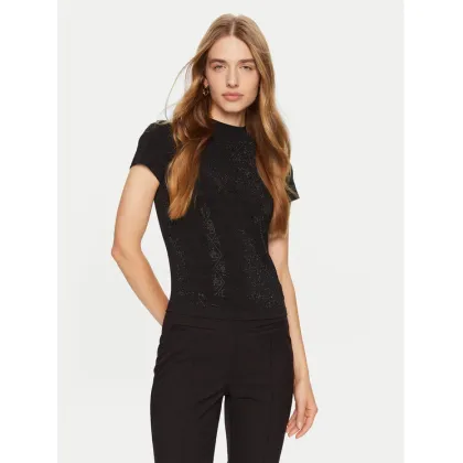 Zdjęcie Guess T-Shirt W4BI26 J1314 Czarny Slim Fit