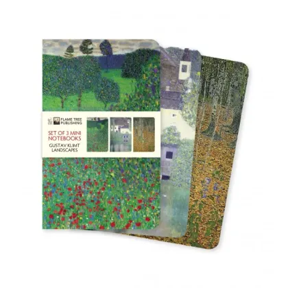 Zdjęcie Luksusowa kolekcja mini notatników Klimt Landscapes - Flame Tree Publishing