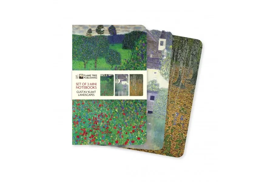 obrazek 1 Luksusowa kolekcja mini notatników Klimt Landscapes - Flame Tree Publishing