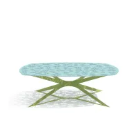 Picture Designer Portuguese table made of powder-coated aluminum for the terrace or garden