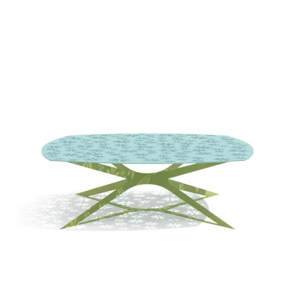 Picture Designer Portuguese table made of powder-coated aluminum for the terrace or garden
