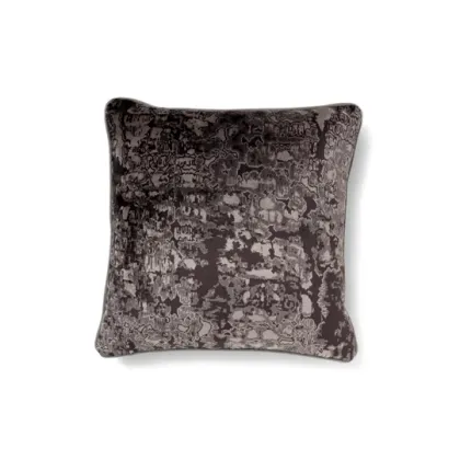 Zdjęcie Stylowa czarna poduszka o oryginalnym wzorze