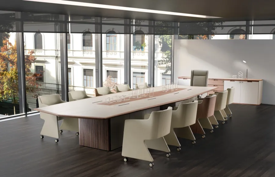 obrazek 1 Funkcjonalny stół konferencyjny od włoskiego producenta