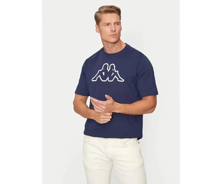 obrazek 1 Kappa T-Shirt Logo Korpo Cromen 303HZ70 Granatowy Regular Fit