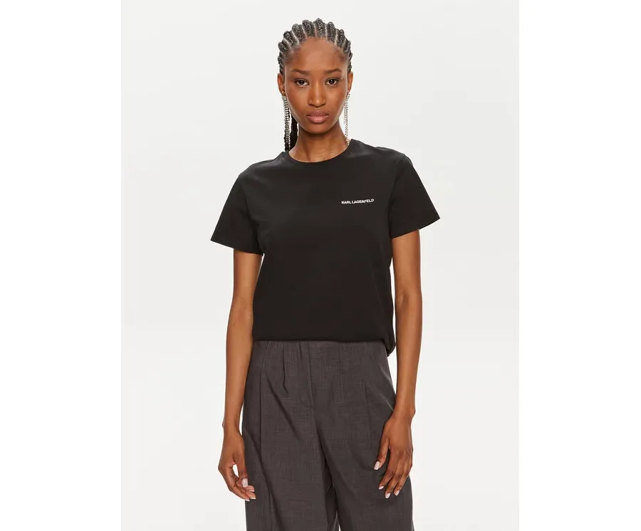 obrazek 1 KARL LAGERFELD T-Shirt Essential 245W1714 Czarny Regular Fit