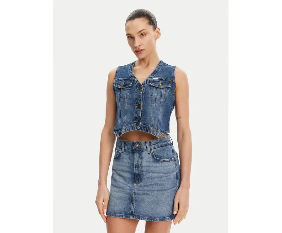 obrazek 1 Guess Jeans Kamizelka W5GN74 D5M46 Granatowy Regular Fit