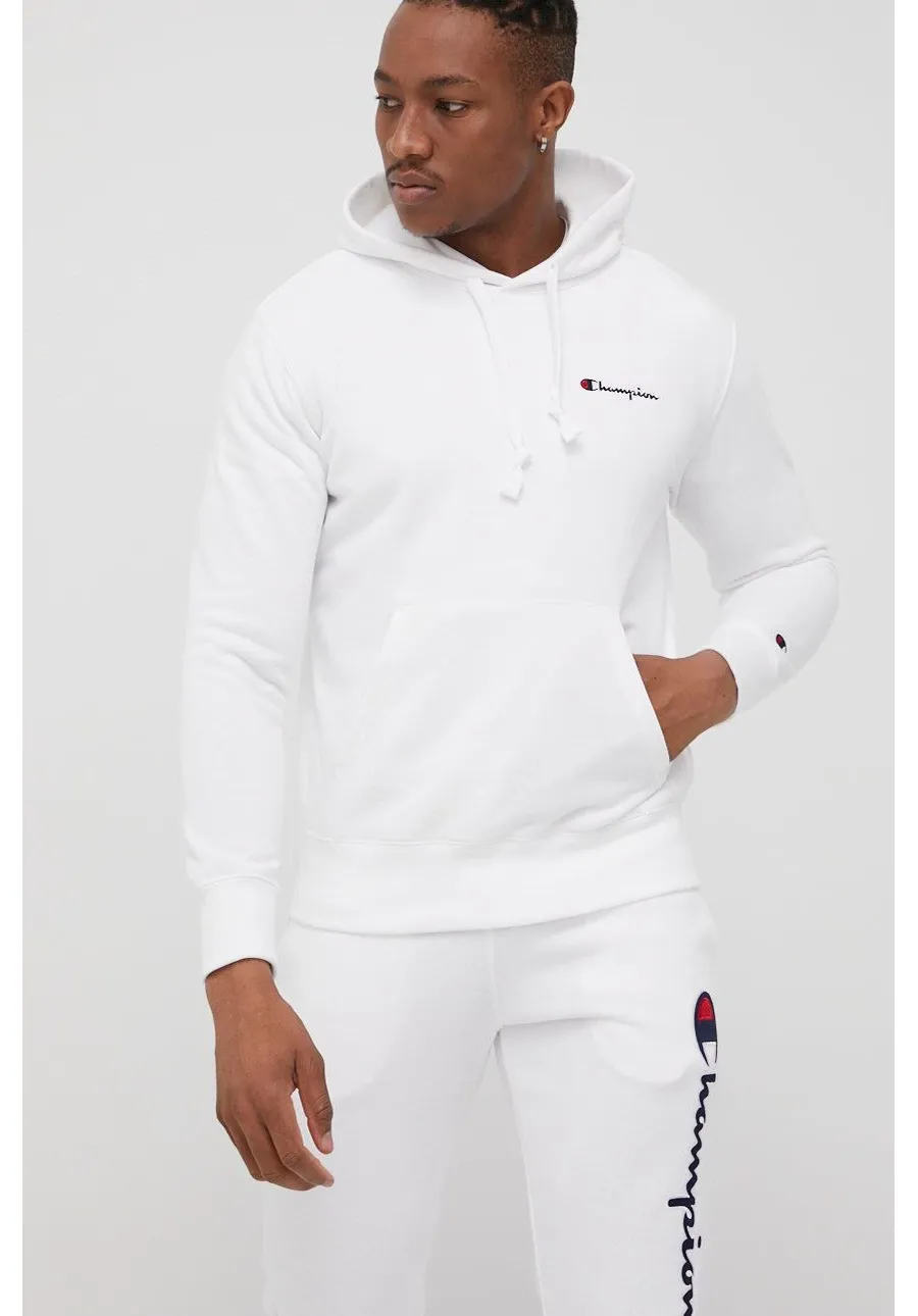 obrazek 1 Champion bluza 217064 męska kolor biały z kapturem melanżowa 217064-BS096