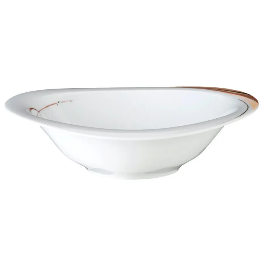 obrazek 1 Duża owalna miska z porcelany 27x24,5 cm z nowoczesnym zdobieniem - Seltmann Weiden