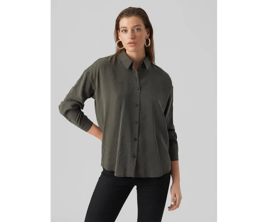 obrazek 1 Vero Moda Koszula Queeny 10295908 Szary Regular Fit