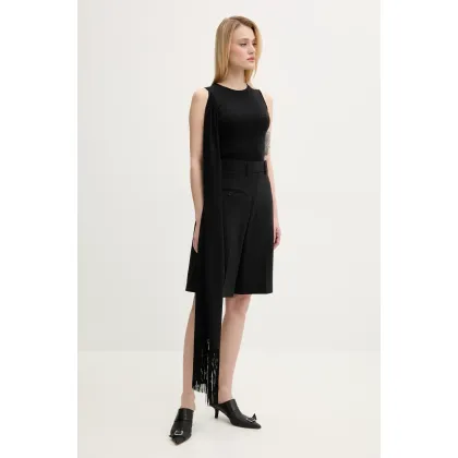 Zdjęcie MM6 Maison Margiela top damska kolor czarny gładka S52NL0069.MTJ017