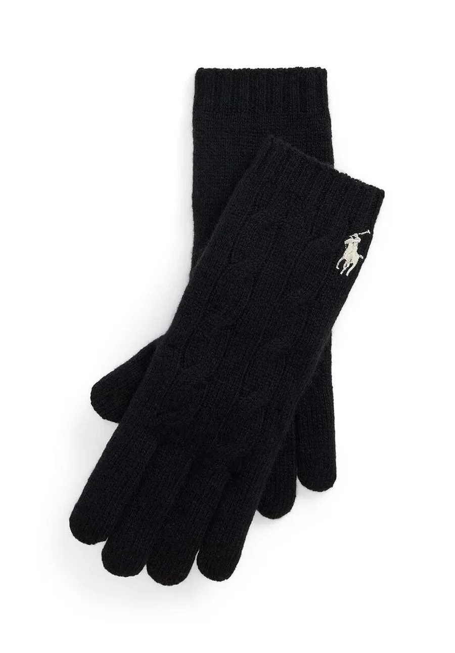 obrazek 1 Polo Ralph Lauren rękawiczki wełniane kolor czarny 455956295