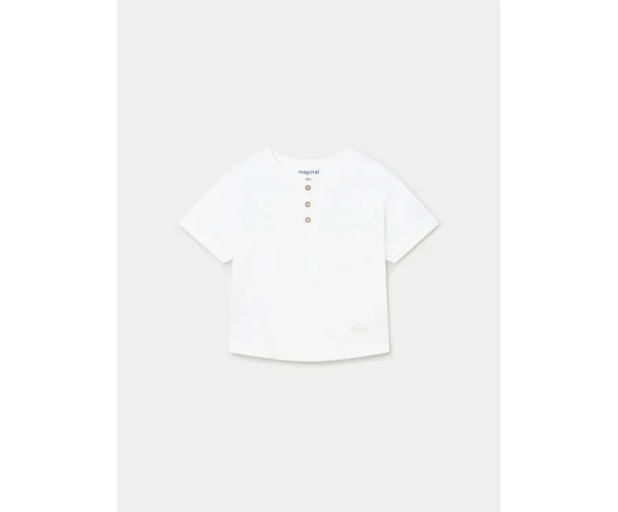 obrazek 1 Mayoral T-Shirt 1016 Biały Regular Fit