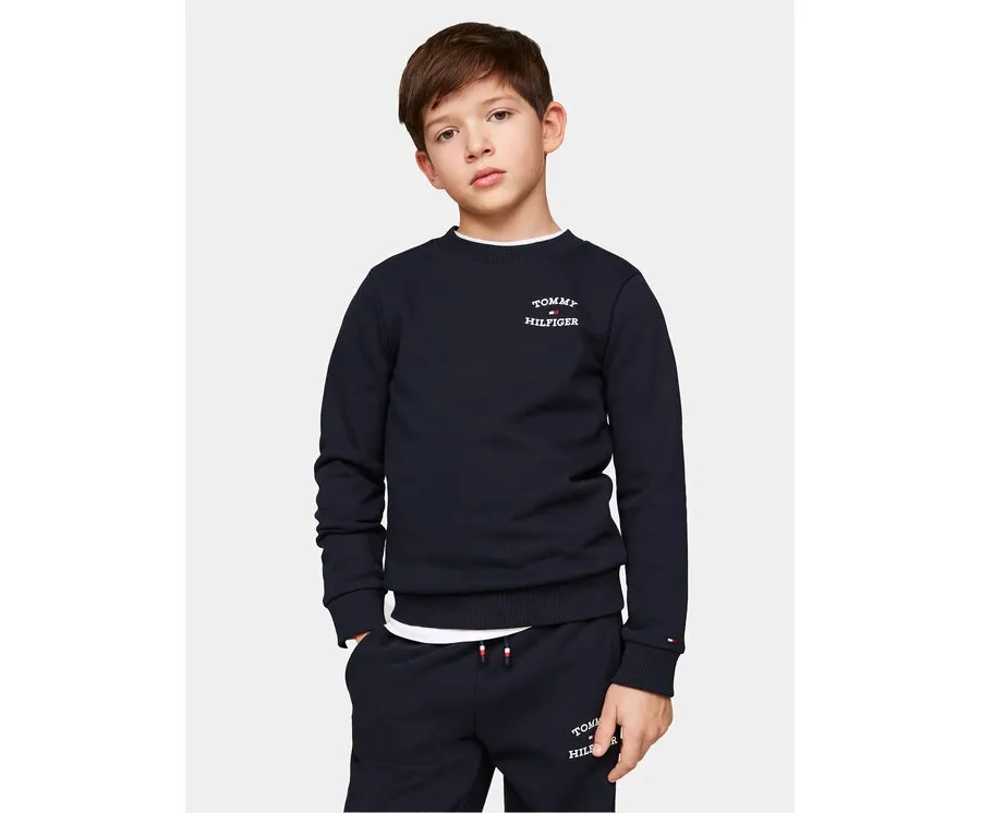 obrazek 1 Tommy Hilfiger Bluza Th Logo KB0KB08828 Granatowy Regular Fit