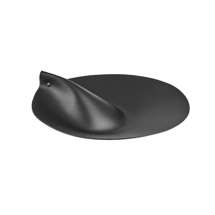 Picture Leather black lid for a round basket Ø30 cm