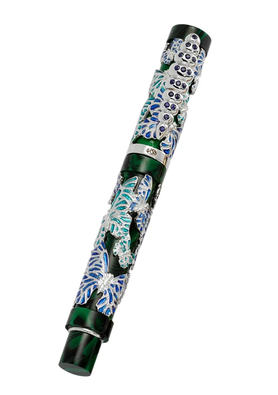 obrazek 2 Gustowne pióro kulkowe Morpho Green Blue Sapphires Urso