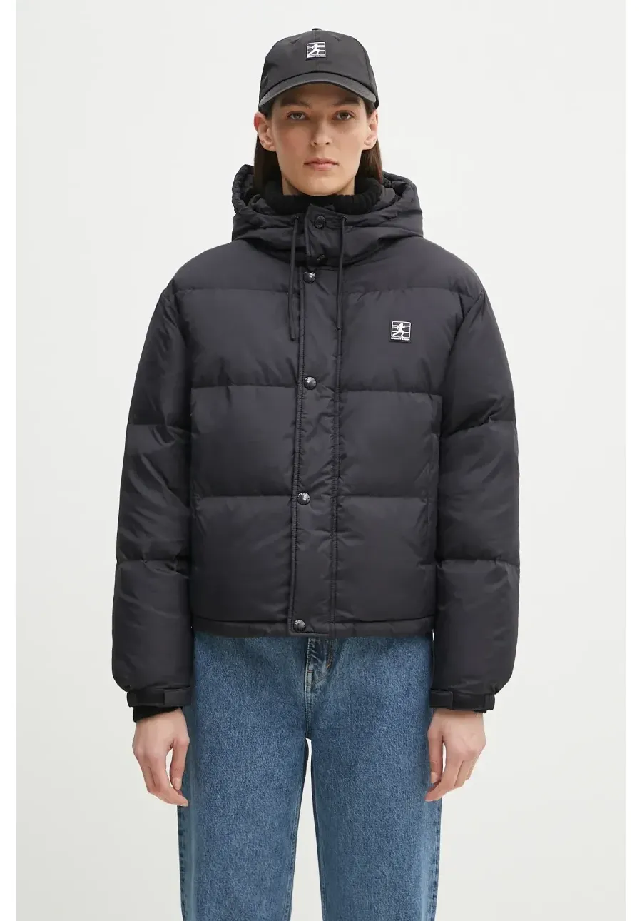 obrazek 1 Sporty & Rich kurtka Running Hooded Down kolor czarny zimowa oversize OW020514141BA01