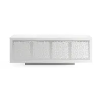 Picture A stunning Portuguese sideboard in white lacquered wood