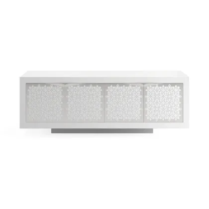 Zdjęcie Oszałamiający portugalski kredens z białego lakierowanego drewna