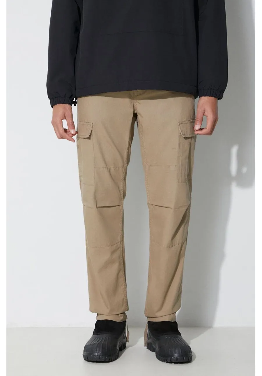 obrazek 1 Carhartt WIP spodnie bawełniane Aviation Pant kolor beżowy proste I032468.8Y02