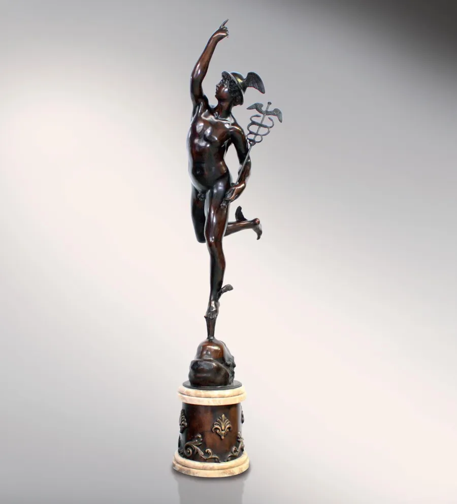 obrazek 1 Rzeźba z brązu latającego Merkurego - Fonderia Artistica Ruocco