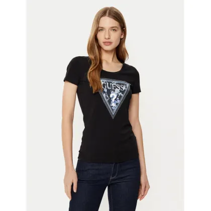Zdjęcie Guess T-Shirt W5RI00 J1314 Czarny Regular Fit
