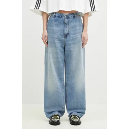 Zdjęcie Carhartt WIP jeansy W' Brandon Single Knee Pant damskie high waist I034225.01UR
