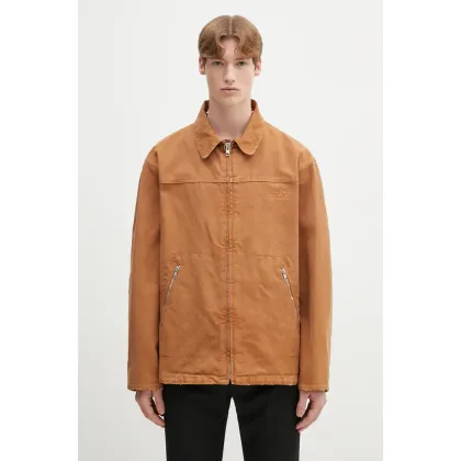 Zdjęcie MM6 Maison Margiela koszula bawełniana kolor brązowy przejściowa SH0AM0048