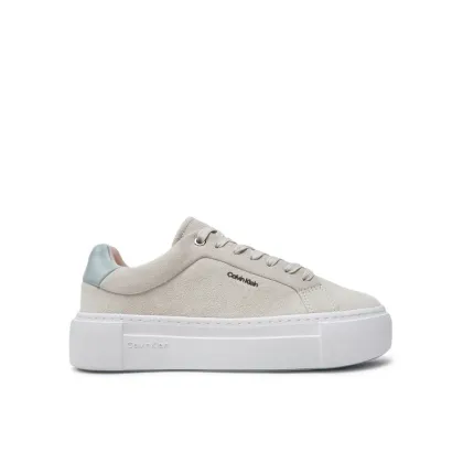 Zdjęcie Calvin Klein Sneakersy Flatform Cup Lace Up W/Ml HW0HW02282 Beżowy